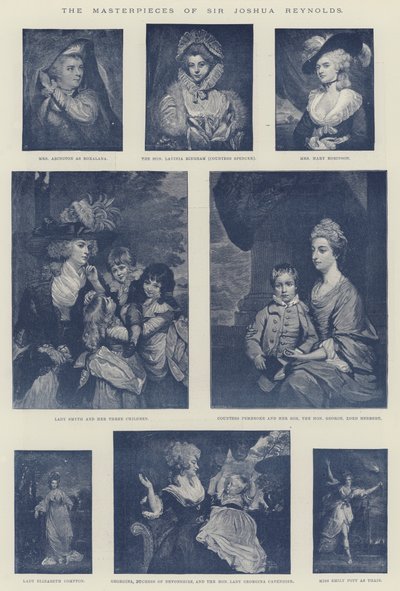 The Masterpieces of Sir Joshua Reynolds by English School